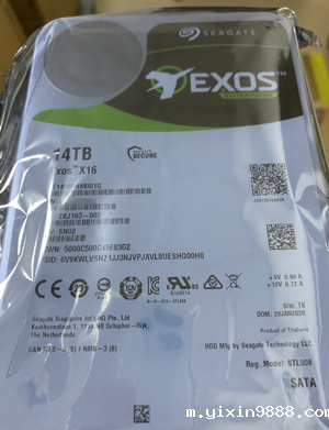 希捷14T SATA ST14000NM001G企业级硬盘